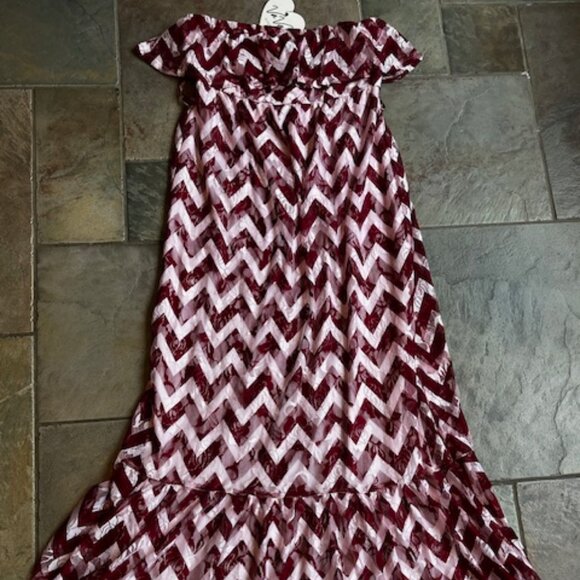 VaVa by Joy Han Romantic Strapless Maxi Dress Women's Size M (6-8) - Picture 1 of 13